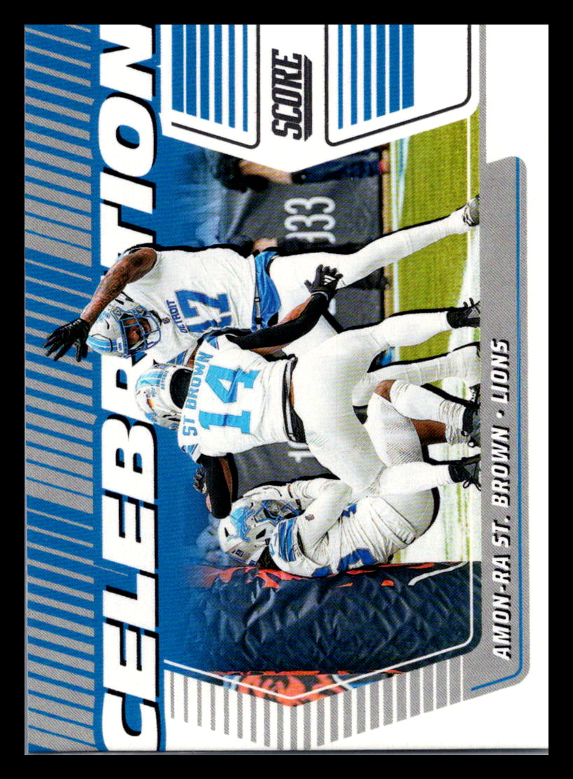 2025 Score #C-AST Amon-Ra St. Brown Celebration Detroit Lions