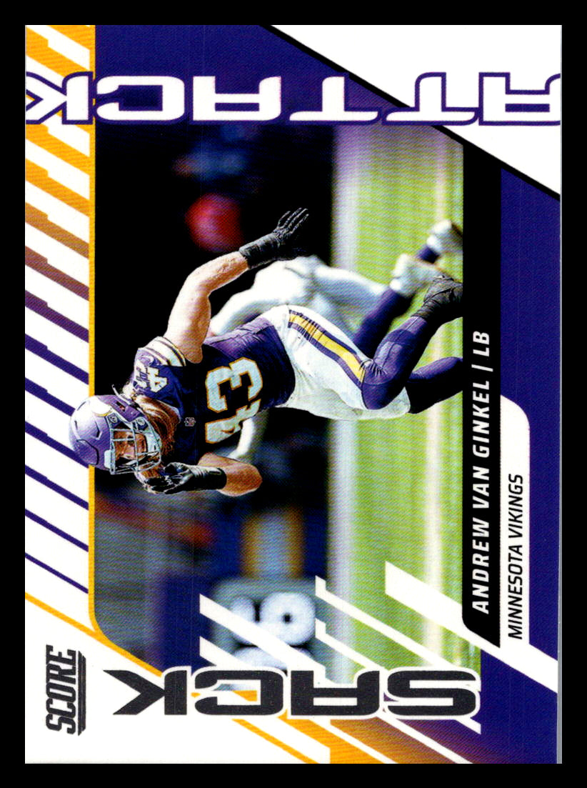 2025 Score #7 Andrew Van Ginkel Sack Attack Minnesota Vikings