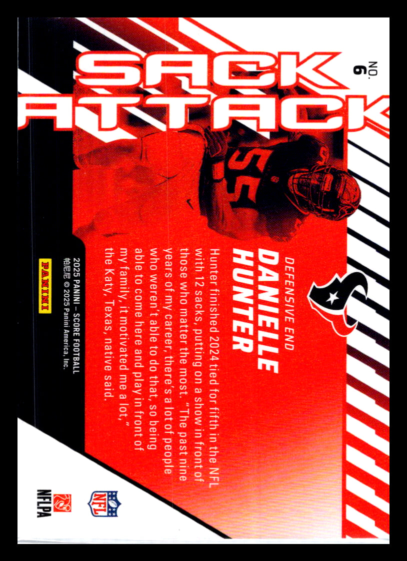 2025 Score #6 Danielle Hunter Sack Attack Houston Texans
