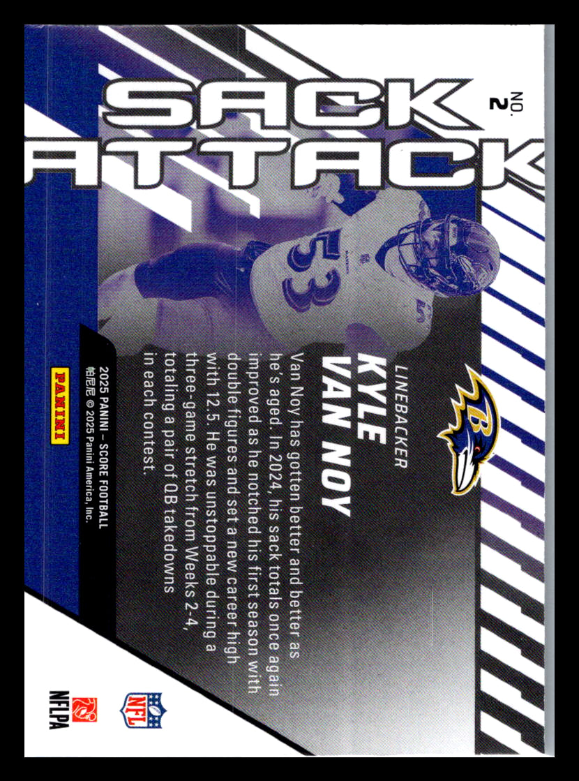 2025 Score #2 Kyle Van Noy Sack Attack Baltimore Ravens