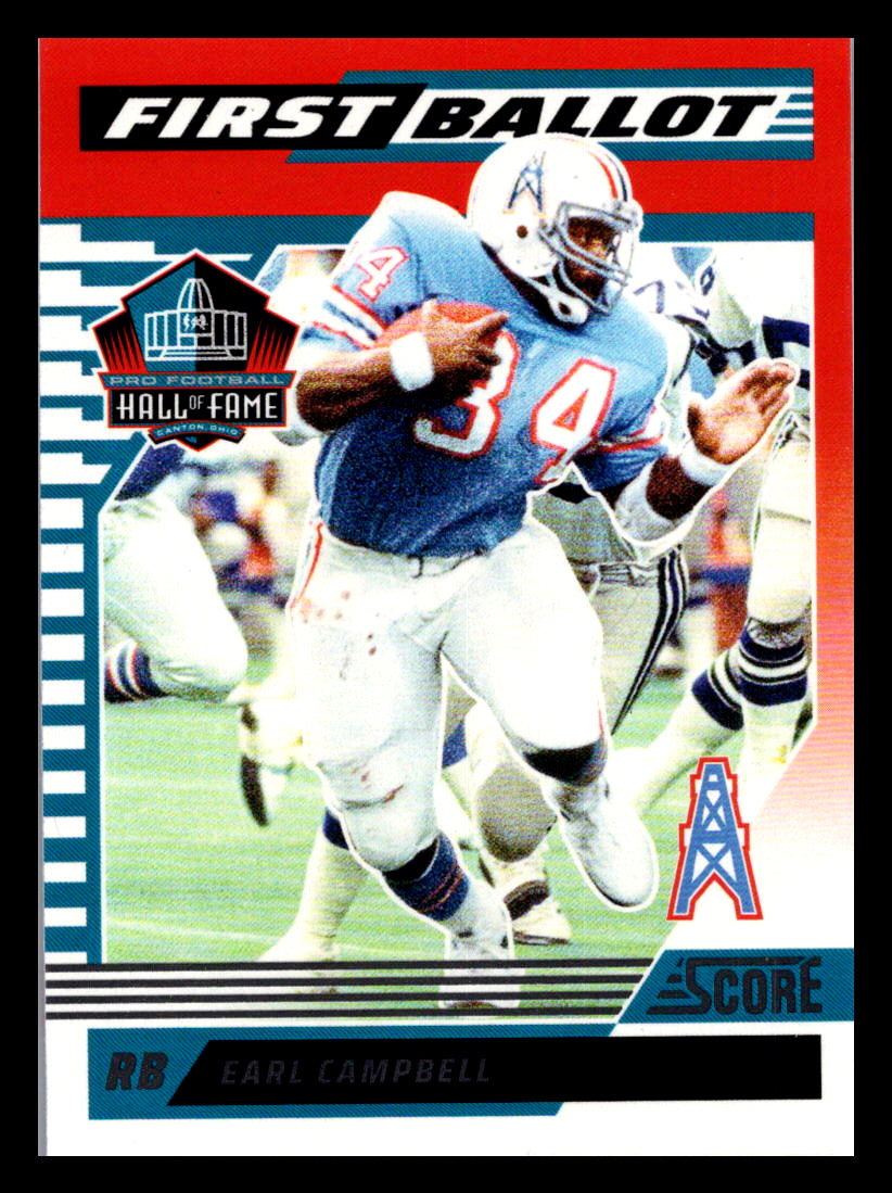 2025 Score #2 Earl Campbell First Ballot Houston Oilers