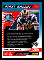 2025 Score #5 Marshall Faulk First Ballot St. Louis Rams