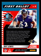 2025 Score #9 Ray Lewis First Ballot Baltimore Ravens