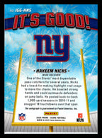 2025 Score #IGG-HNS Hakeem Nicks It's Good! Graphs New York Giants