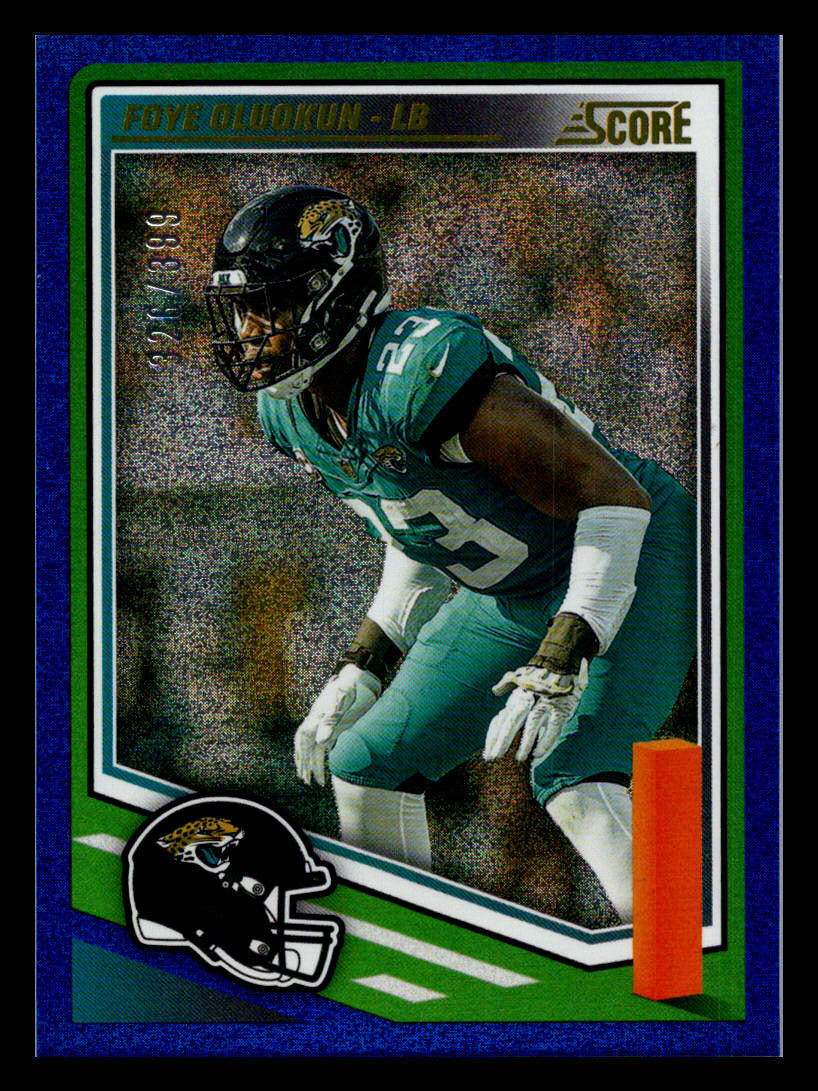 2025 Score #88 Foye Oluokun Dots Blue #/399 Jacksonville Jaguars