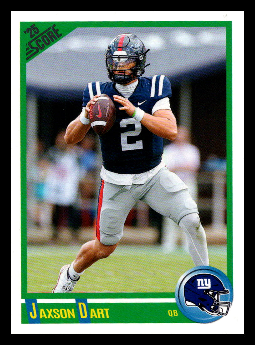 2025 Score #9 Jaxson Dart Anniversary Rookies New York Giants