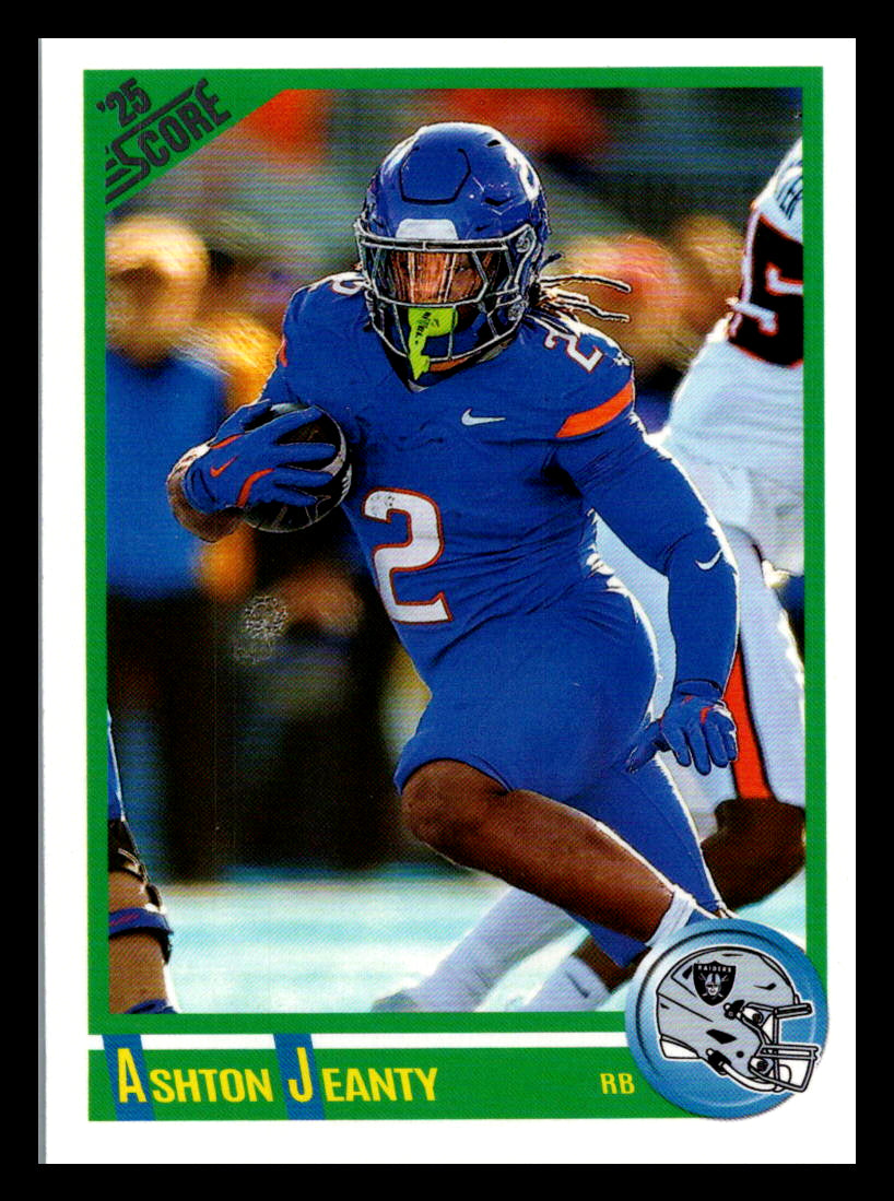 2025 Score #1 Ashton Jeanty Anniversary Rookies Las Vegas Raiders