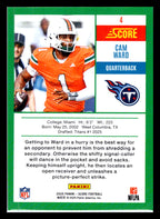 2025 Score #4 Cam Ward Anniversary Rookies Tennessee Titans
