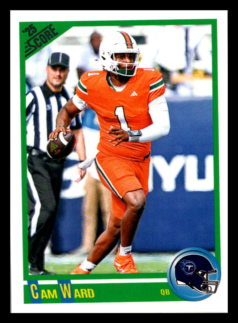 2025 Score #4 Cam Ward Anniversary Rookies Tennessee Titans