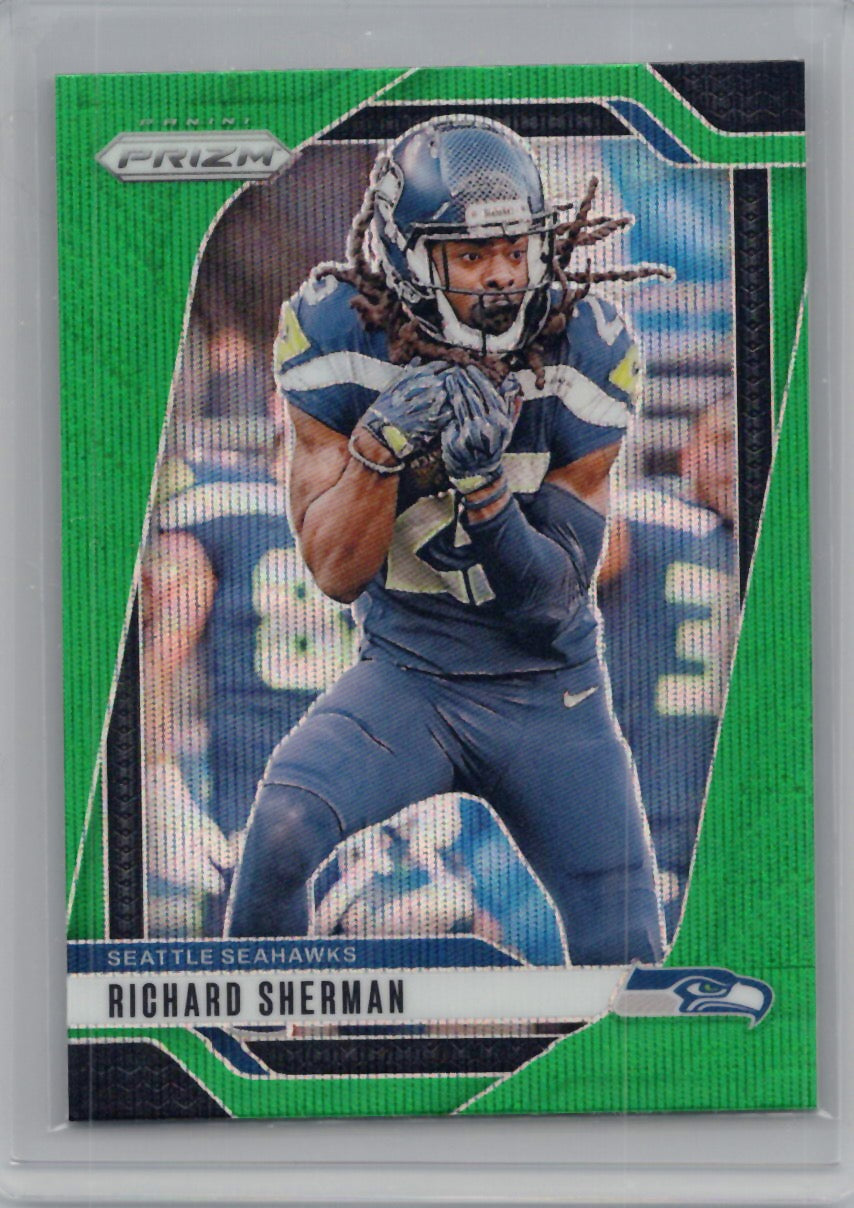 2024 Panini Prizm #265 Richard Sherman Green Wave Seattle Seahawks