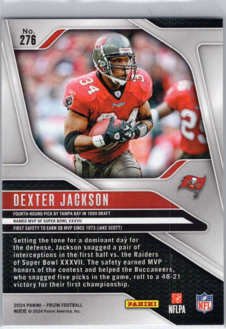 2024 Panini Prizm #276 Dexter Jackson Tampa Bay Buccaneers