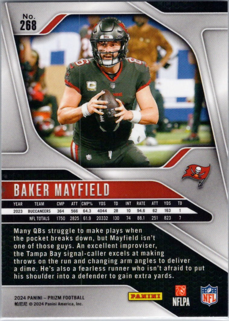 2024 Panini Prizm #268 Baker Mayfield Tampa Bay Buccaneers