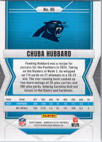 2025 Donruss Elite #86 Chuba Hubbard Carolina Panthers