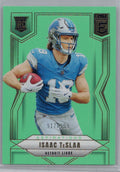 2025 Donruss Elite #117 Isaac TeSlaa Aspirations Lime Green #/999 Detroit Lions
