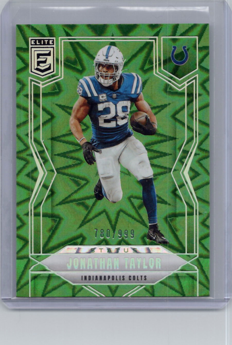 2025 Donruss Elite #85 Jonathan Taylor Status Explosion #/999 Indianapolis Colts