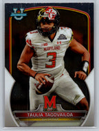2022 Bowman University Chrome #3 Taulia Tagovailoa Maryland Terrapins