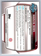 2022 Bowman University Chrome #4 Marvin Mims Oklahoma Sooners
