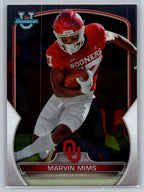 2022 Bowman University Chrome #4 Marvin Mims Oklahoma Sooners