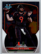 2022 Bowman University Chrome #7 Tyler Van Dyke Miami Hurricanes