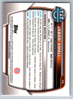 2022 Bowman University Chrome #19 Jabari Small Tennessee Volunteers