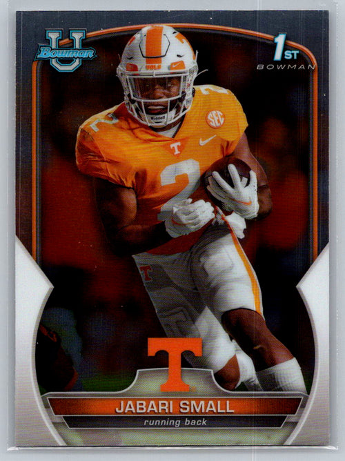 2022 Bowman University Chrome #19 Jabari Small Tennessee Volunteers