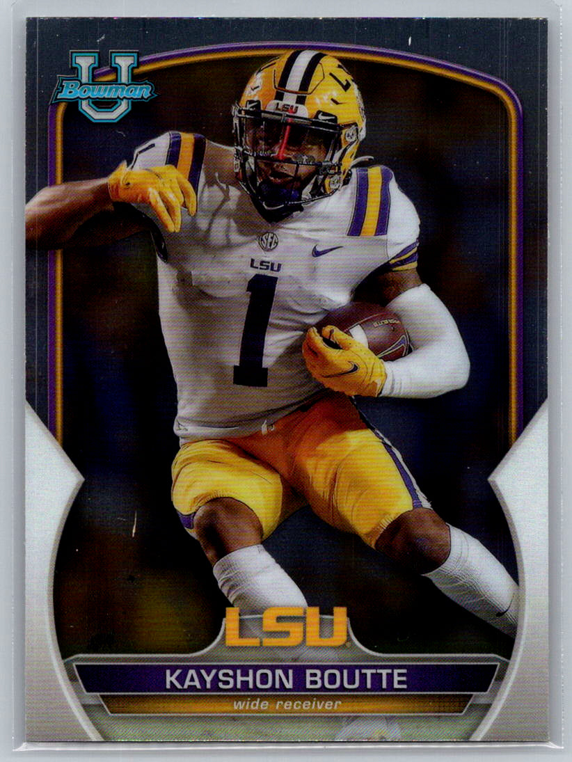 2022 Bowman University Chrome #20 Kayshon Boutte LSU Tigers