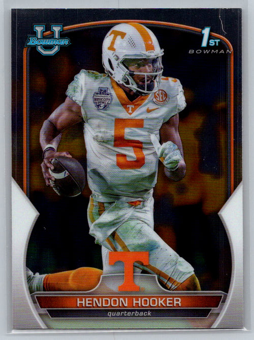 2022 Bowman University Chrome #21 Hendon Hooker Tennessee Volunteers