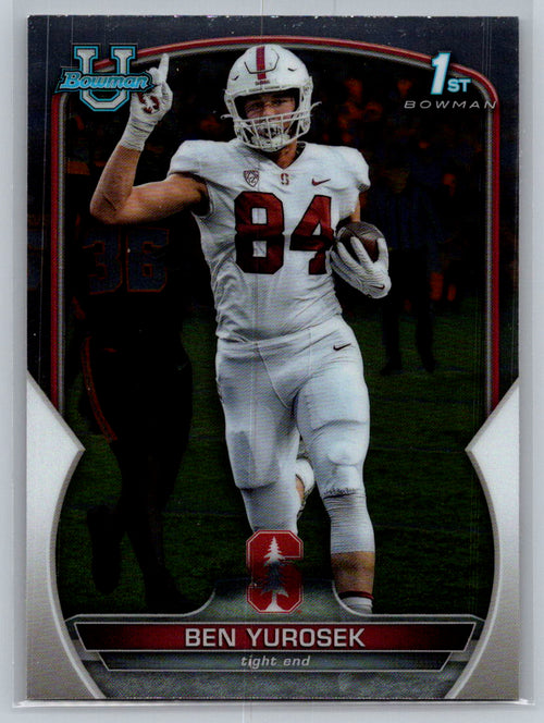 2022 Bowman University Chrome #23 Ben Yurosek Stanford Cardinal