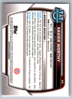 2022 Bowman University Chrome #29 Xavier Worthy Texas Longhorns