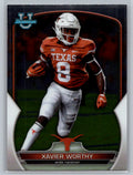 2022 Bowman University Chrome #29 Xavier Worthy Texas Longhorns
