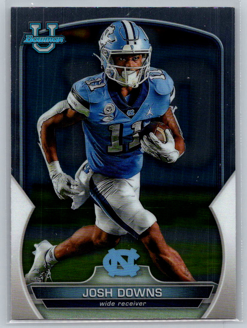 2022 Bowman University Chrome #30 Josh Downs North Carolina Tar Heels