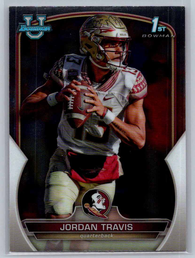 2022 Bowman University Chrome #31 Jordan Travis Florida State Seminoles