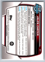 2022 Bowman University Chrome #37 Jalen Carter Georgia Bulldogs