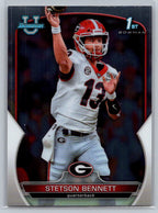 2022 Bowman University Chrome #39 Stetson Bennett Georgia Bulldogs