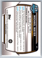 2022 Bowman University Chrome #41 Michael Mayer Notre Dame Fighting Irish