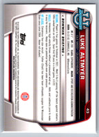 2022 Bowman University Chrome #43 Luke Altmyer Ole Miss Rebels