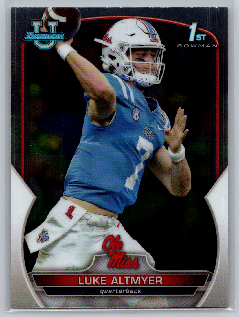 2022 Bowman University Chrome #43 Luke Altmyer Ole Miss Rebels