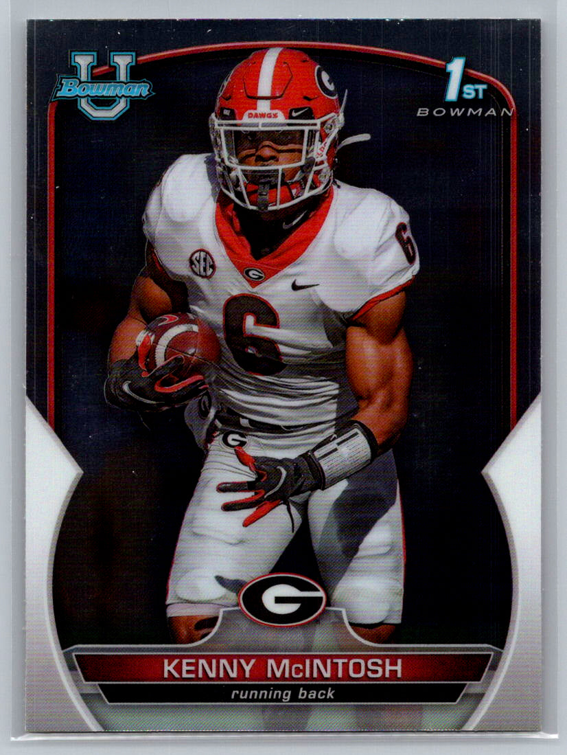 2022 Bowman University Chrome #44 Kenny McIntosh Georgia Bulldogs