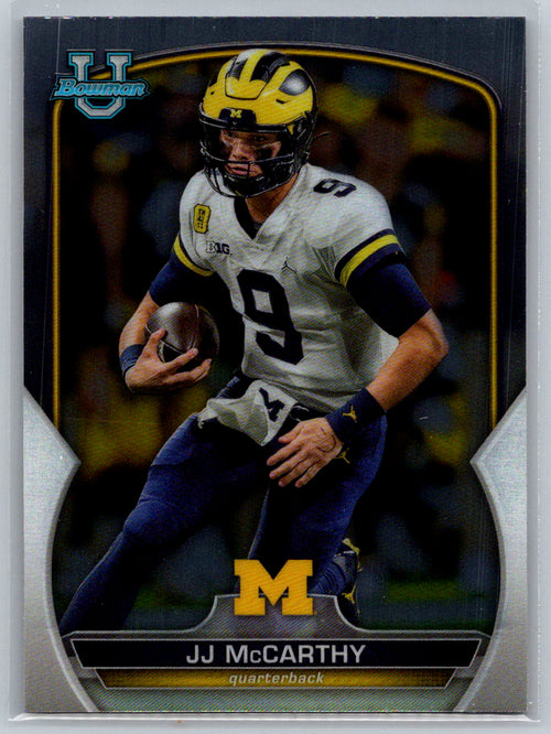 2022 Bowman University Chrome #48 JJ McCarthy Michigan Wolverines