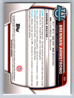 2022 Bowman University Chrome #53 Brennan Armstrong Virginia Cavaliers