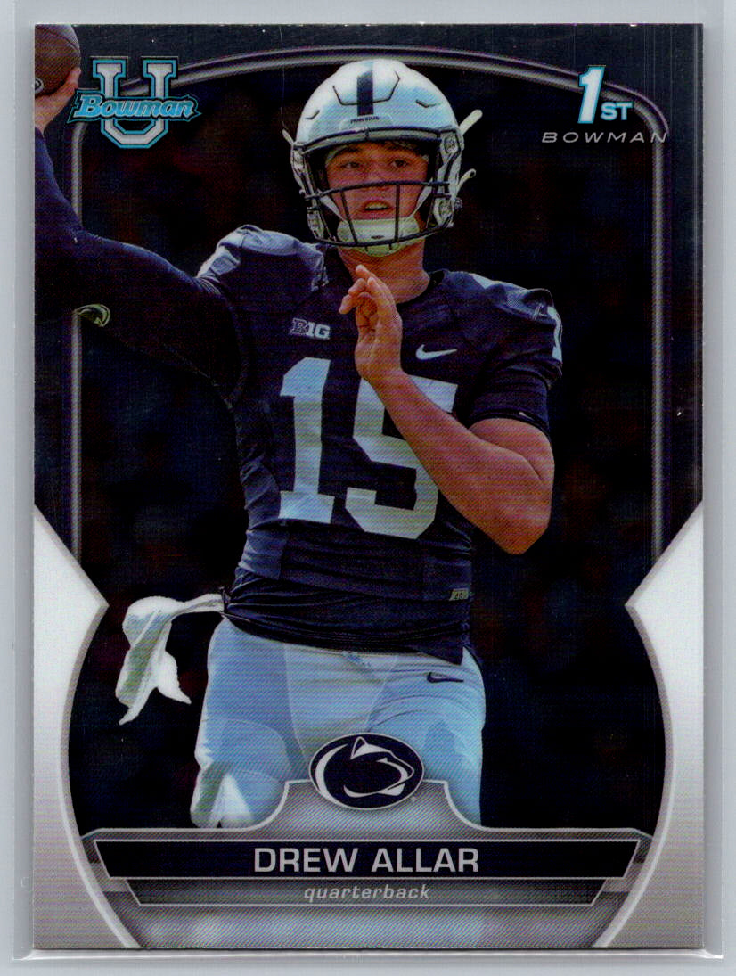 2022 Bowman University Chrome #59 Drew Allar Penn State Nittany Lions