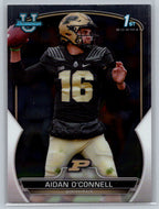 2022 Bowman University Chrome #60 Aidan O'Connell Purdue Boilermakers