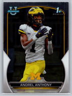 2022 Bowman University Chrome #63 Andrel Anthony Michigan Wolverines