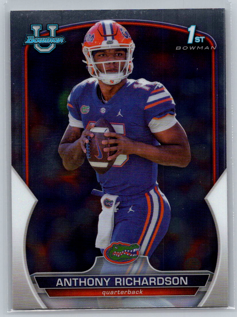 2022 Bowman University Chrome #65 Anthony Richardson Florida Gators