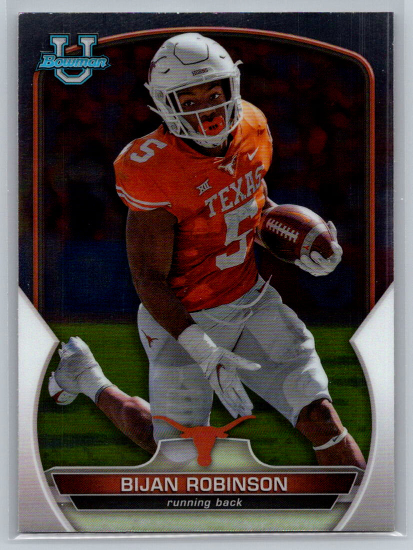 2022 Bowman University Chrome #70 Bijan Robinson Texas Longhorns