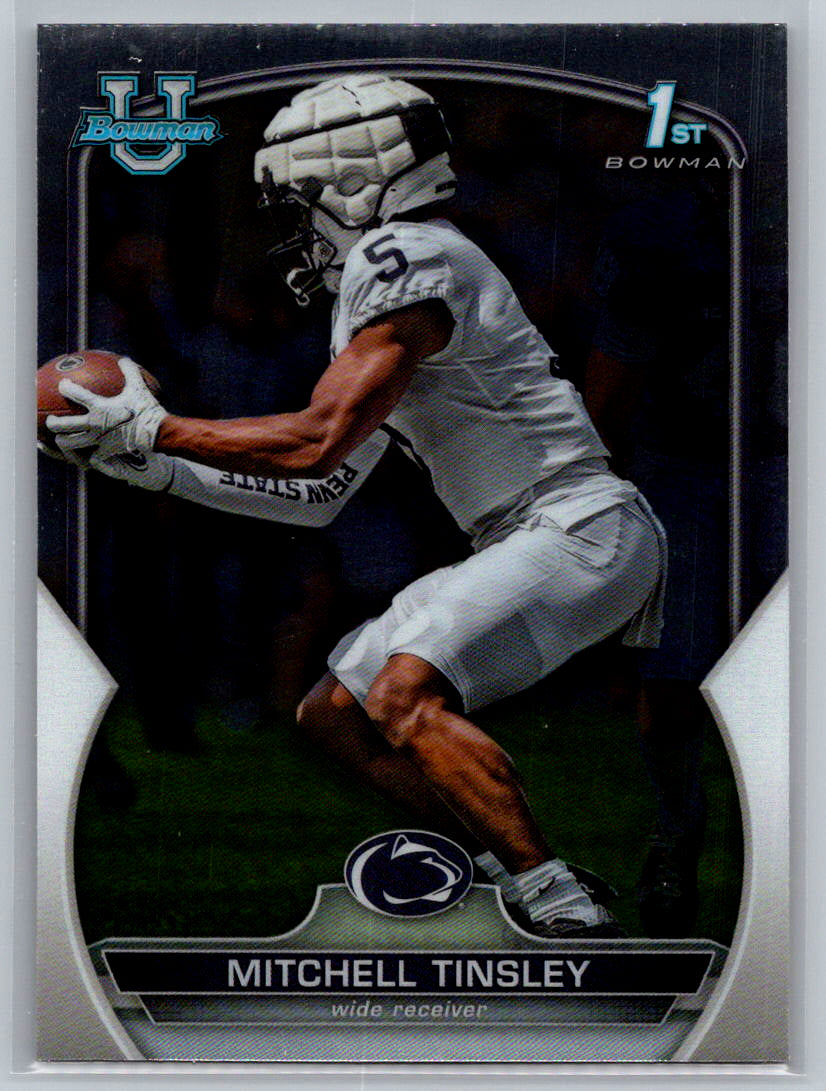 2022 Bowman University Chrome #72 Mitchell Tinsley Penn State Nittany Lions