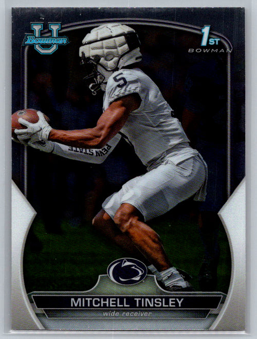 2022 Bowman University Chrome #72 Mitchell Tinsley Penn State Nittany Lions