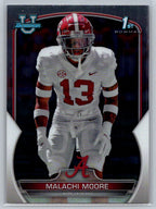 2022 Bowman University Chrome #74 Malachi Moore Alabama Crimson Tide
