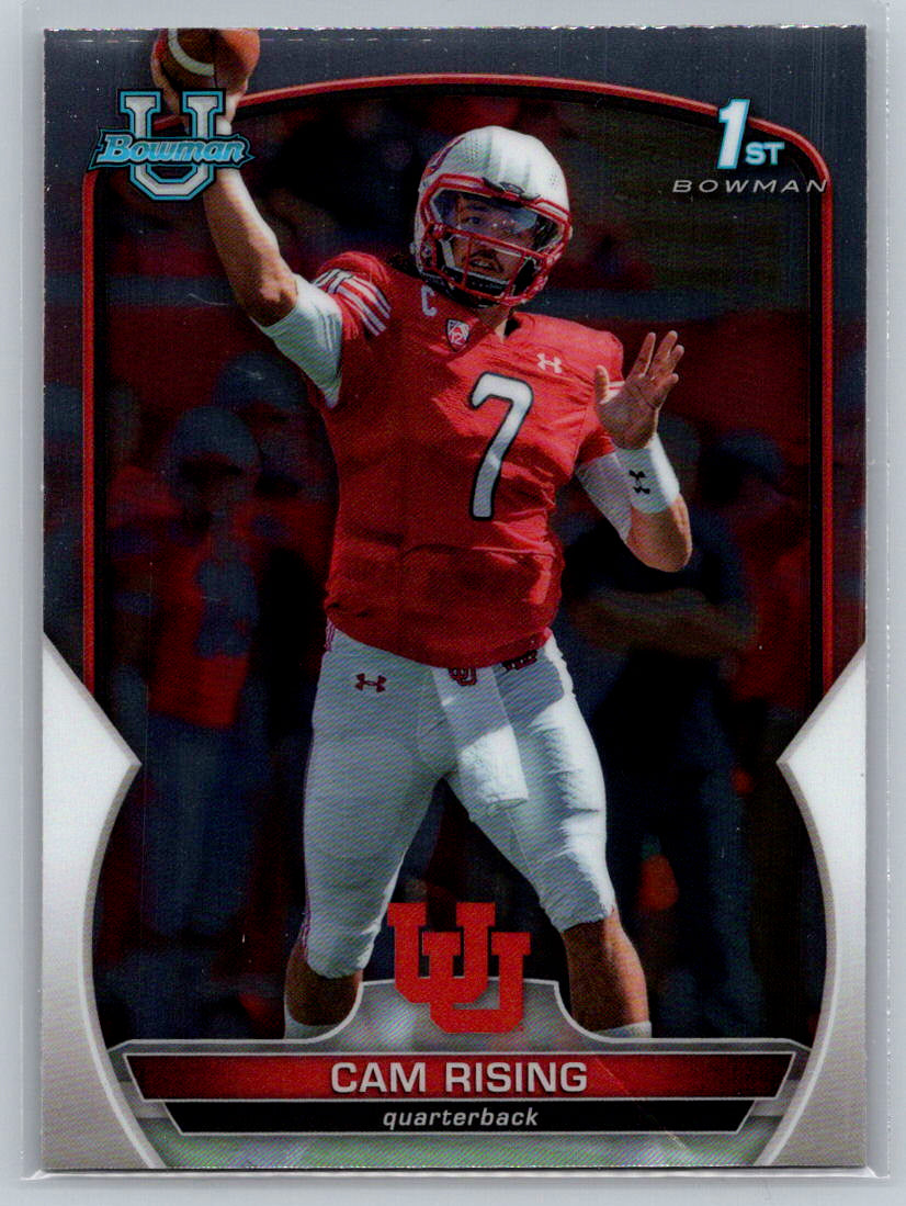 2022 Bowman University Chrome #76 Cam Rising Utah Utes