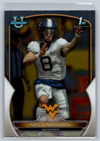 2022 Bowman University Chrome #77 Nicco Marchiol West Virginia Mountaineers